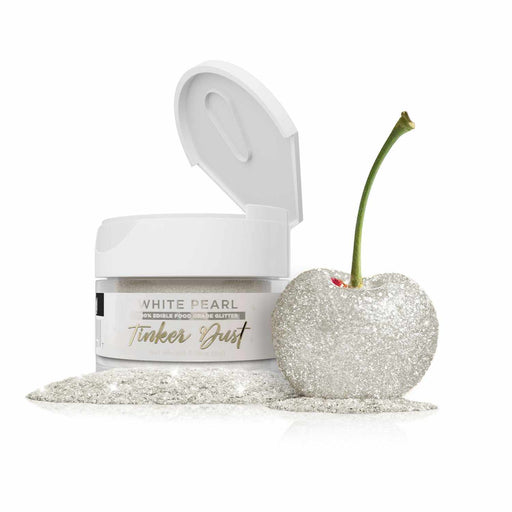 White Pearl Edible Glitter | Tinker Dust®-Tinker Dust-bakell