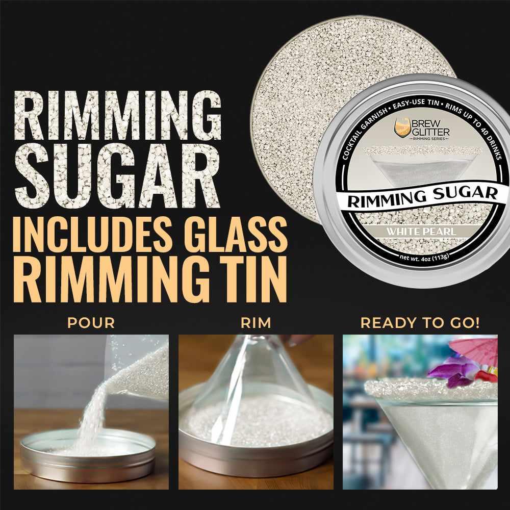 White Pearl Rimming Sugar | Bulk Sizes-Bulk_Rimming Sugar-bakell