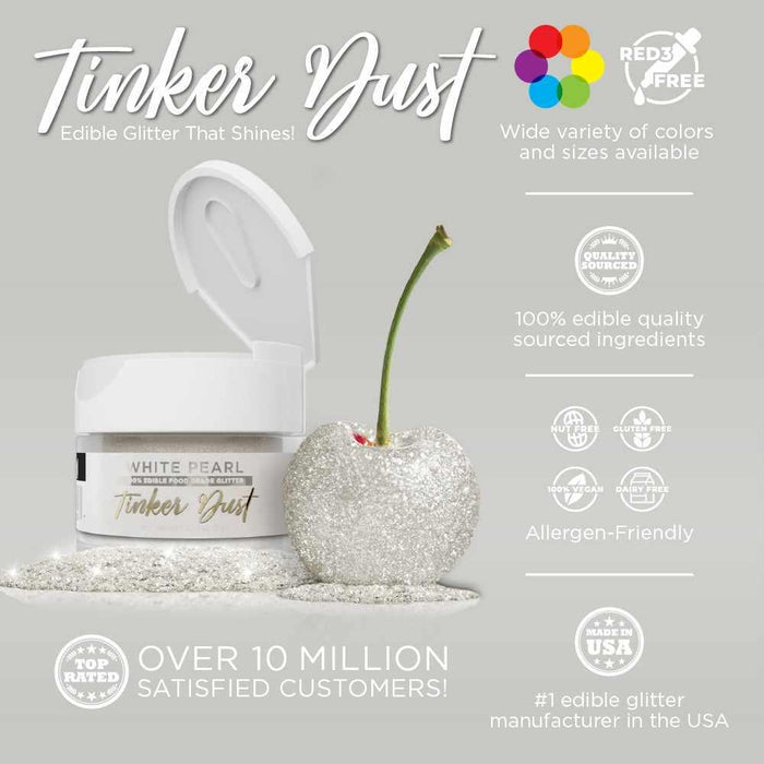 White Pearl Tinker Dust® Glitter Bulk Size-Bulk_Tinker Dust-bakell