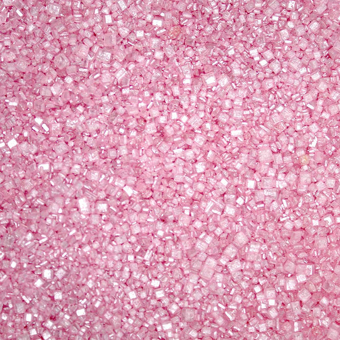 swatch of pink cocktail sugar with edible glitter