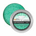 product image of an aluminum cocktail rimming tin with green glitter salt