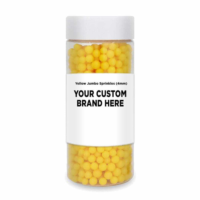 Yellow 4mm Sprinkle Beads | Private Label  (48 units per/case) | Bakell