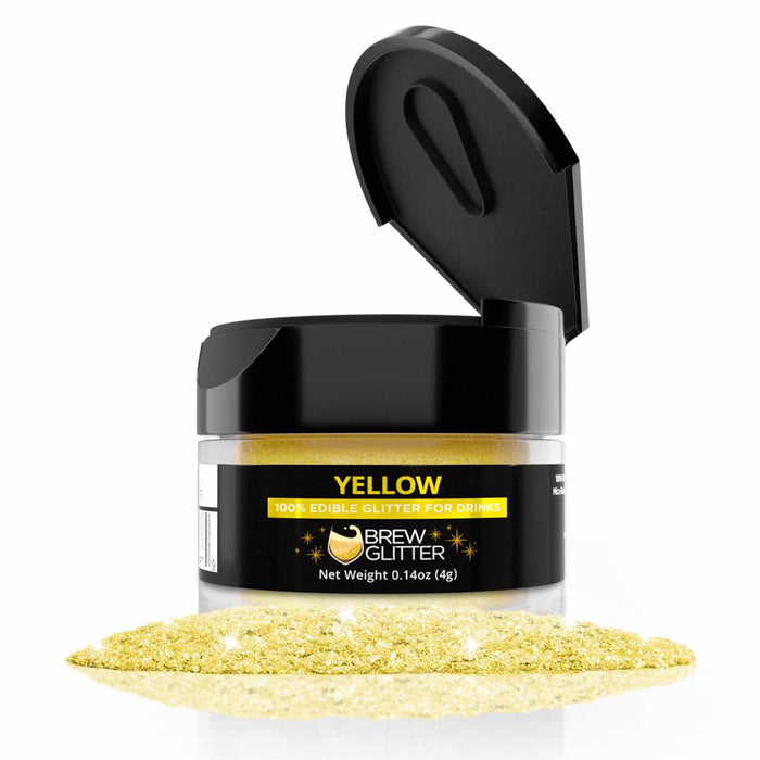 Yellow Cocktail Glitter | Edible Glitter for Cocktails Drinks!