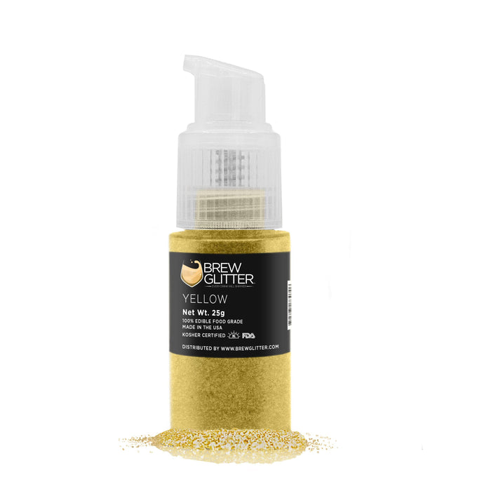 Yellow Brew Glitter® Spray Pump Private Label-Private Label_Brew Glitter Pump-bakell