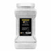 1kg bulk container of white color-changing Brew Glitter, transforming to yellow.