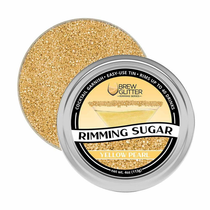 Yellow Pearl Cocktail Rimming Sugar by the case (24 units)-Wholesale_Rimming Sugar-bakell