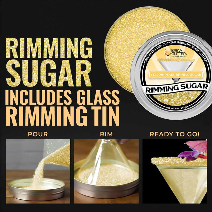 Yellow Pearl Rimming Sugar-B2C_Rimming Sugar-bakell