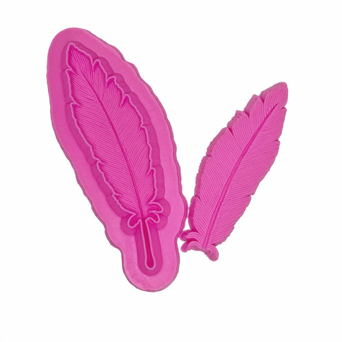 Buy 2 PC Feather Silicone Mold Set 5x1 inches | Bakell