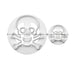 2 PC Halloween Pirate Skull Pattern Confectionery Cutter | Bakell.com