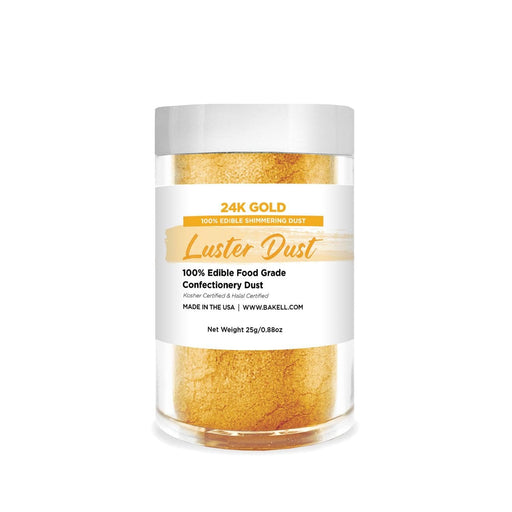 24K Gold Luster Dust, Bulk Size | 100% Edible & Kosher Pareve