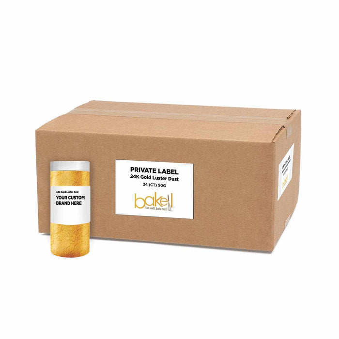 24K Gold Luster Dust Edible Glitter MICA Private Label | Bakell.com