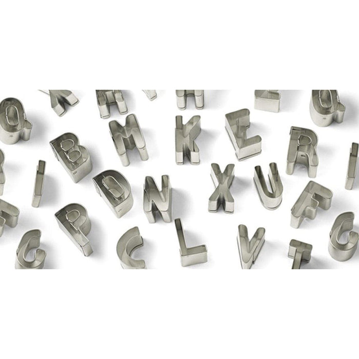 26 PC Set 1 Inch Tall Alphabet Font Cutouts Sugarcraft Cutters | Bakell