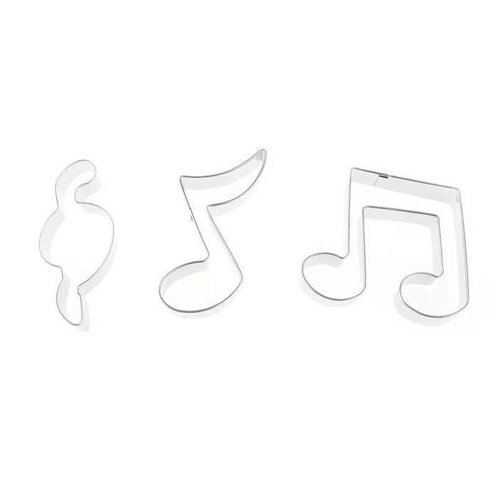 2.5” Music Themed 3 PC Set Metal Cookie Cutter | Bakell.com