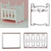 3 PC Baby Shower Crib Pattern Confectionery Cutter | Bakell.com