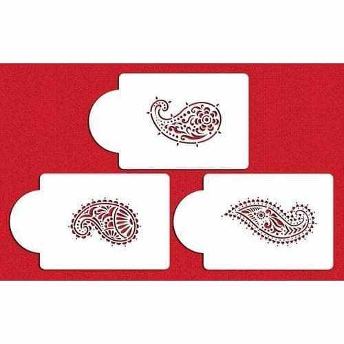 Buy Damask Paisley Decorating Stencils From $9.89 3 PC - Bakell