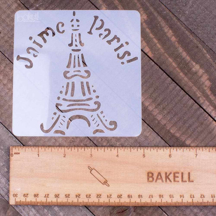 3 PC I Love Paris France Stencil Set | Bakell.com