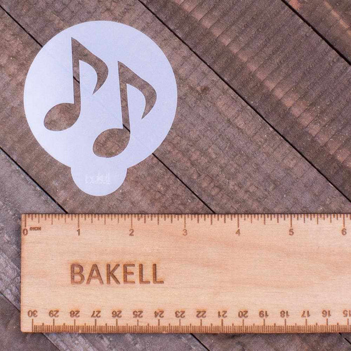 3 PC Music Notes and Headphones Cupcake Stencil Set | Bakell