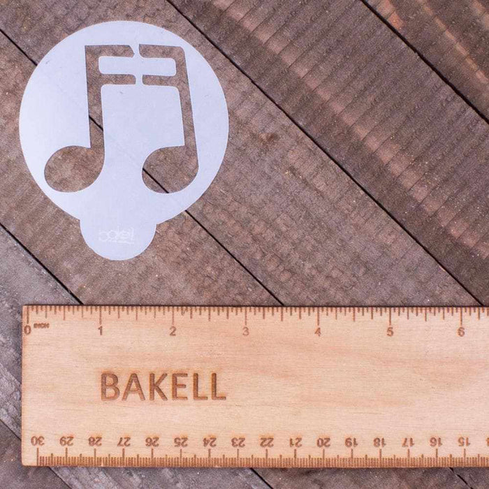 3 PC Music Notes and Headphones Cupcake Stencil Set | Bakell