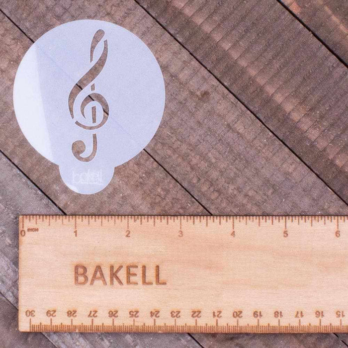 3 PC Music Notes and Treble Clef Cupcake Stencil Set | Bakell