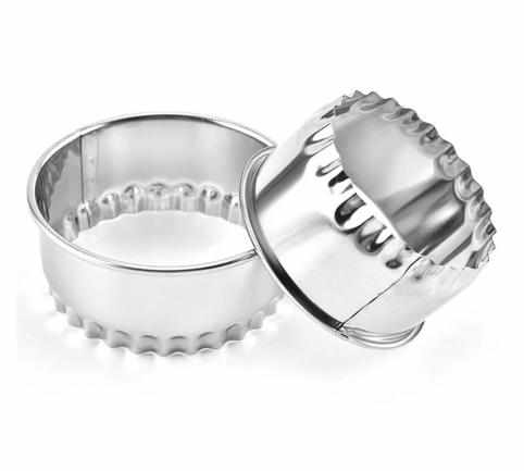 3 PC Nesting Fluted Round Biscuit Cutter | Bakell.com