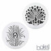 3 PC Set 4x4 Peacock Round Cookie Stencils | Bakell