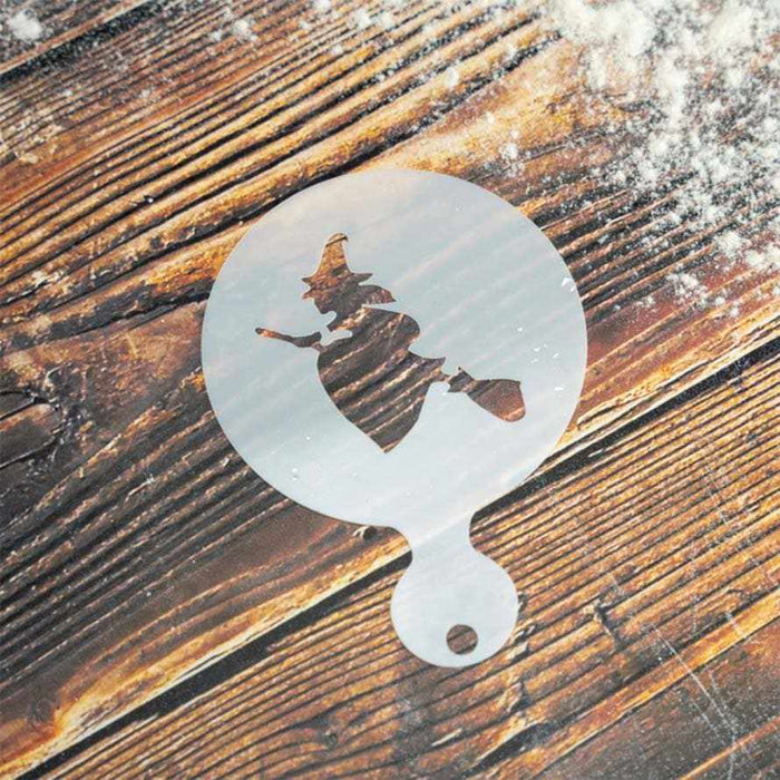 3x3 Flying Witch and Halloween Variety Stencil Pack | Bakell®- 4 PC Set-Stencils-bakell