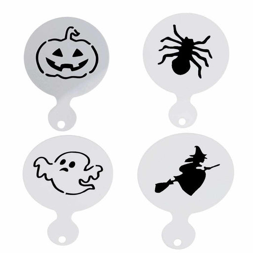 3x3 Flying Witch and Halloween Variety Stencil Pack | Bakell®- 4 PC Set-Stencils-bakell