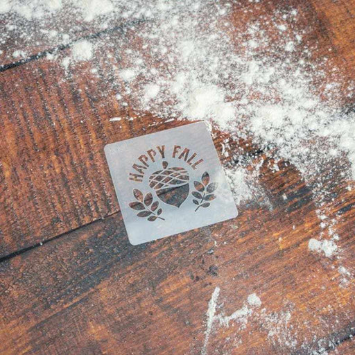 3x3 Happy Fall Stencil | Bakell.com