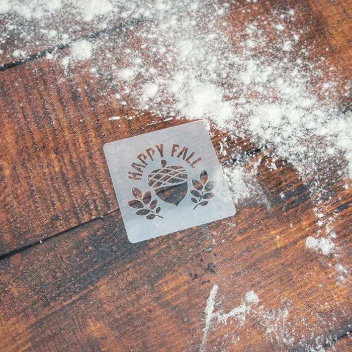 3x3 Happy Fall Stencil | Bakell.com