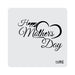 3x3 Happy Mothers Day Text Stencil | Bakell®-Stencils-bakell