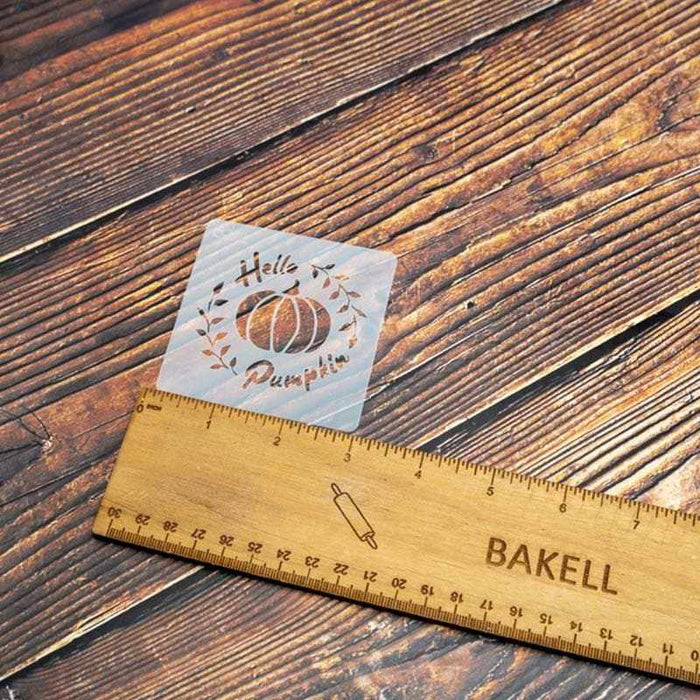 3x3 Hello Pumpkin Stencil | Bakell.com