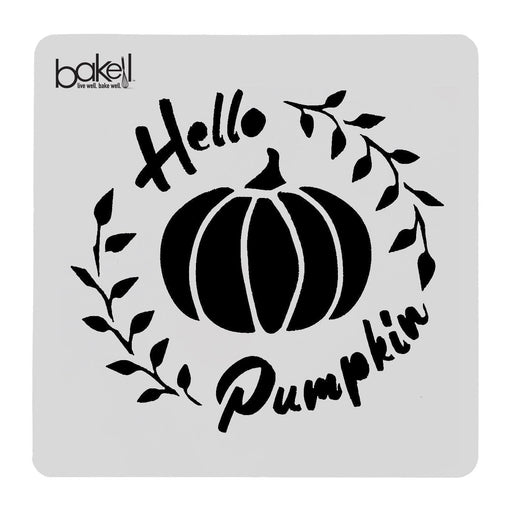 3x3 Hello Pumpkin Stencil | Bakell.com