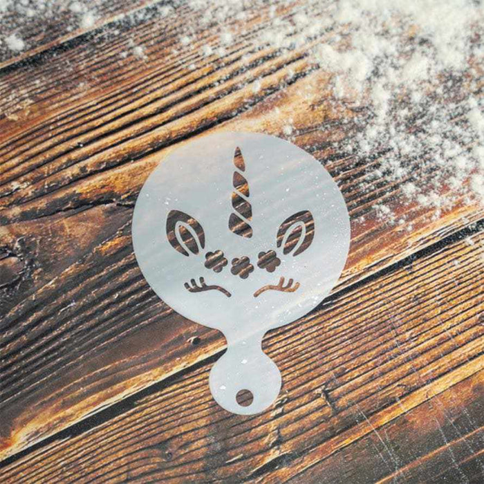 4 PC 3x3 Unicorn Variety Stencil Pack - Stencils For Cake | Bakell.com