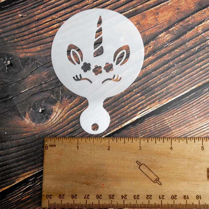 4 PC 3x3 Unicorn Variety Stencil Pack - Stencils For Cake | Bakell.com