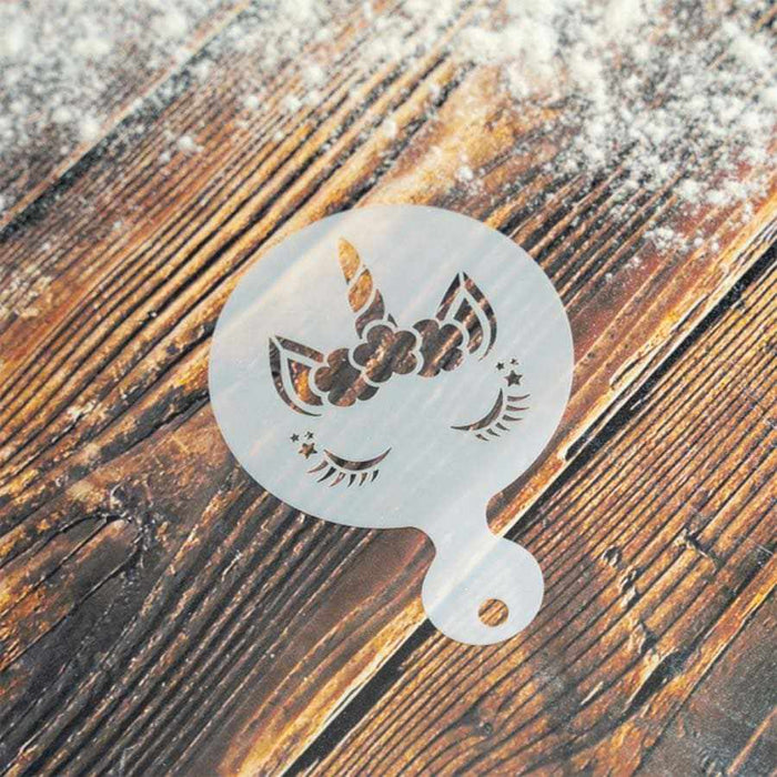 4 PC 3x3 Unicorn Variety Stencil Pack - Stencils For Cake | Bakell.com