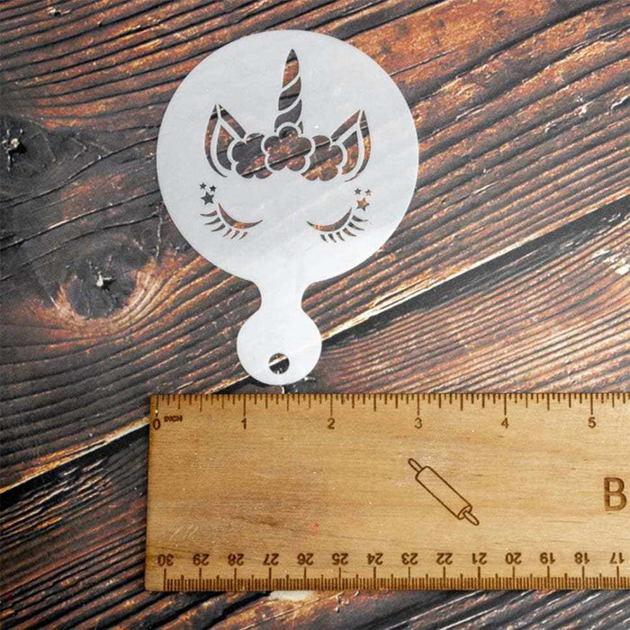 4 PC 3x3 Unicorn Variety Stencil Pack - Stencils For Cake | Bakell.com
