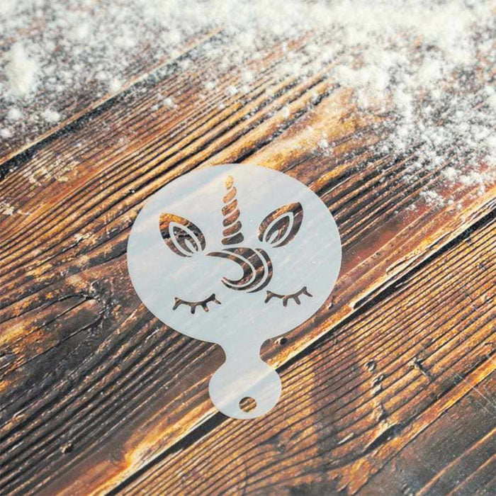 4 PC 3x3 Unicorn Variety Stencil Pack - Stencils For Cake | Bakell.com