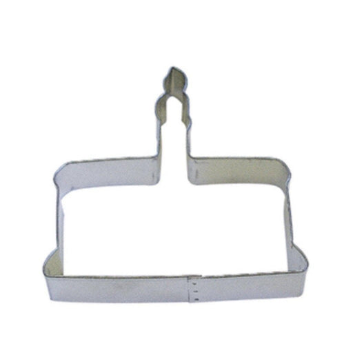 4” Cake and Candle Metal Cookie Cutter | Bakell.com