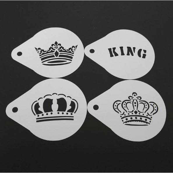 Buy Crown King Round Cupcake Stencils From $4.89 - Bakell