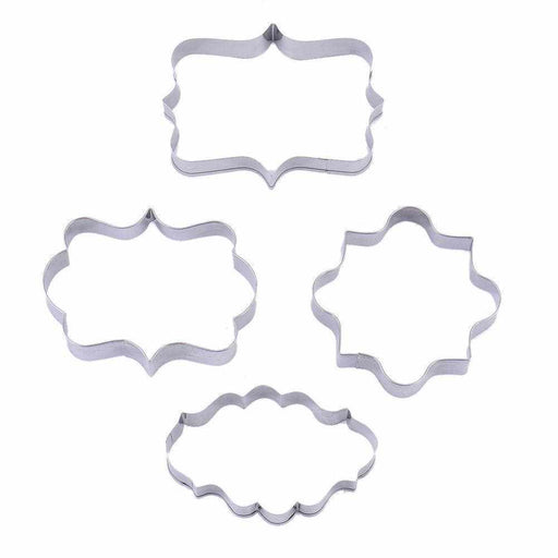 4 PC Fairy Tale and Princess "Frame Patterns" Cookie Cutter | Bakell