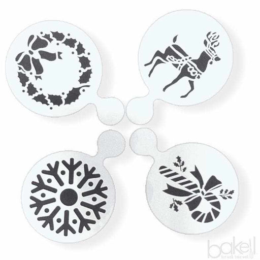 Buy Christmas Reindeer & Snowflake Stencils From $5.89 - Bakell