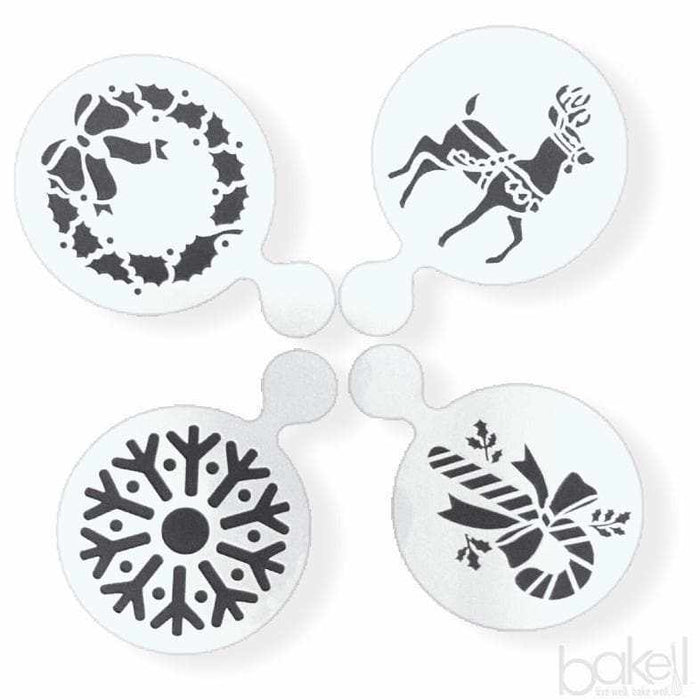 Buy Christmas Reindeer & Snowflake Stencils From $5.89 - Bakell