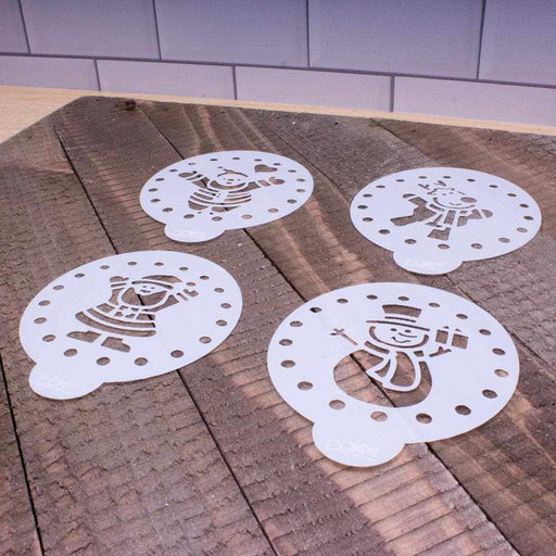 Shop Christmas Cookie Snowman Variety Stencil Pack From $5.89 - Bakell