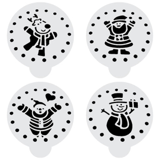Shop Christmas Cookie Snowman Variety Stencil Pack From $5.89 - Bakell