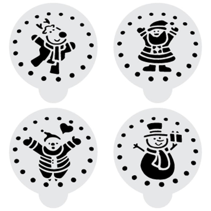 Shop Christmas Cookie Snowman Variety Stencil Pack From $5.89 - Bakell