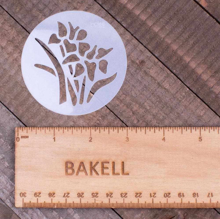 4 PC Set 3x3 Floral Round Flower Variety Stencil Pack | Bakell