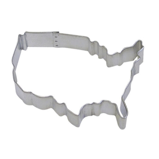 4” USA America Map Metal Cookie Cutter | Bakell.com