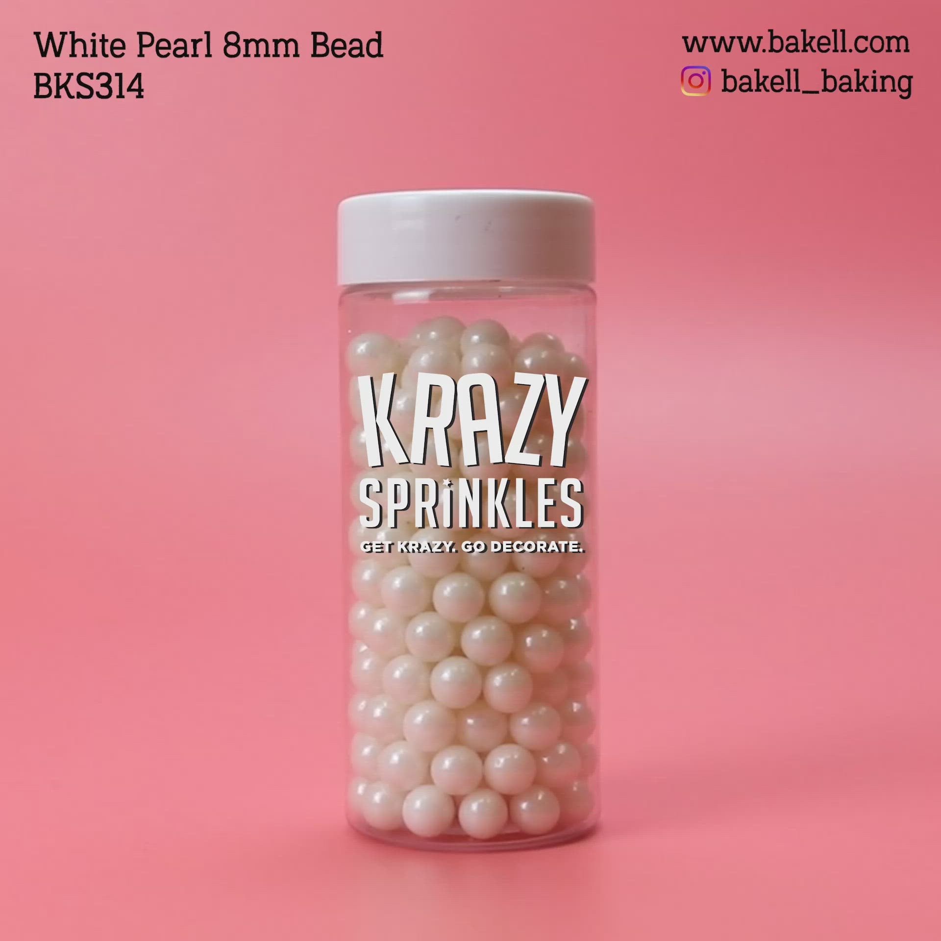 White Pearl 8mm Beads