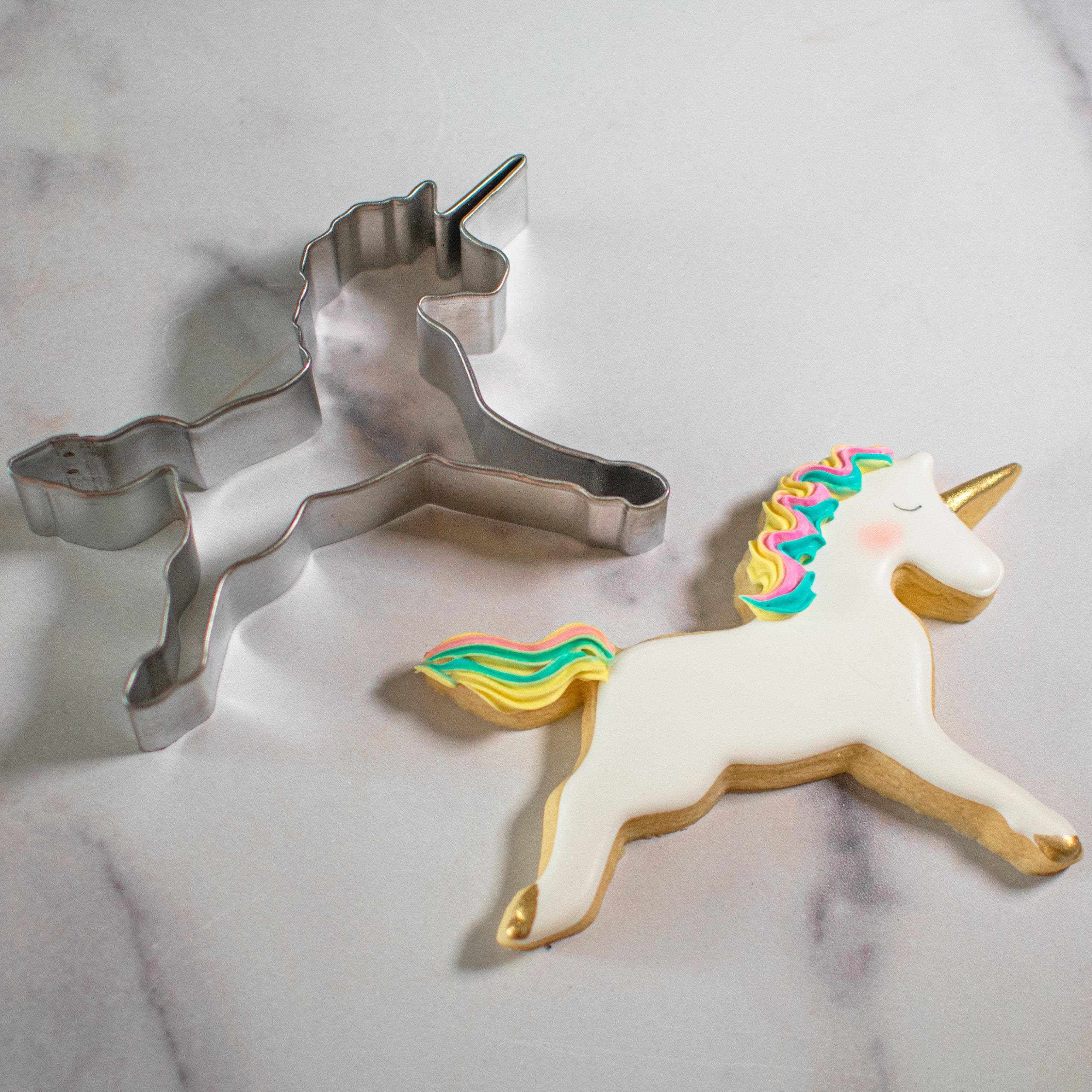 Buy 4.5” Full Unicorn Metal Cookie Cutter | Bakell.com