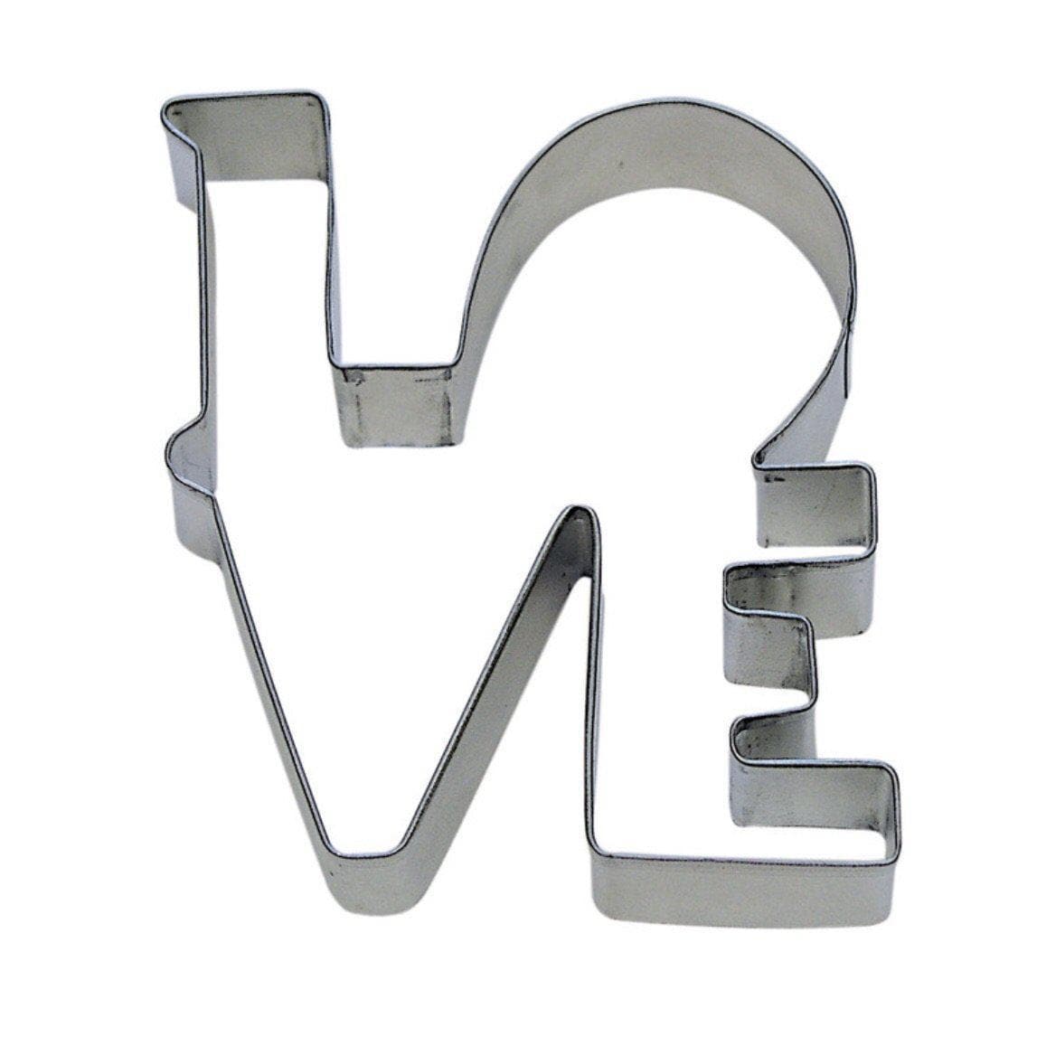 4.5” LOVE Metal Cookie Cutter | Bakell.com